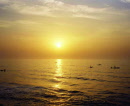 Lever de soleil sur Pondichéry