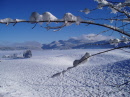 Dorf La Chaux im Winter