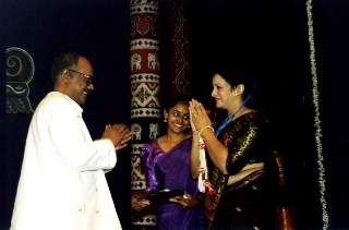 S. Ram Bharati and Kalaimamani Dr. Saraswati
