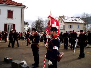 Commmoration 1 fvrier 1871, l'arme du Gnral Bourbaki entre aux Verrires