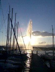 Le jet d'eau en fvrier