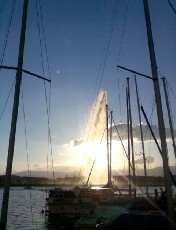 Le jet d'eau en fvrier