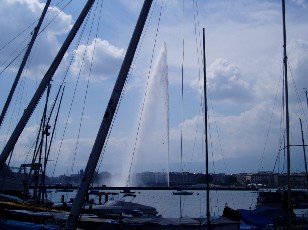 Le jet d'eau en mai