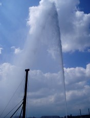 Le jet d'eau en mai