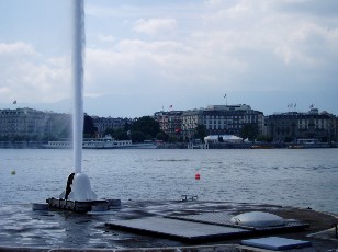 Le jet d'eau en mai