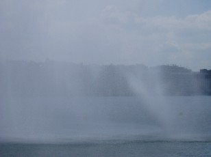 Le jet d'eau en mai