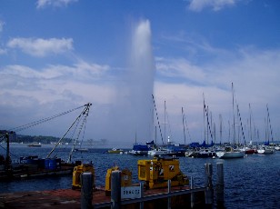 Le jet d'eau en mai