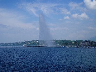 Le jet d'eau en mai