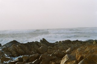 Tempte avec mare haute en Bretagne