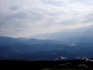 Plateau des Baronnies depuis le Chteau fort de Mauvezin