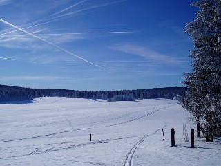 Balade  ski sur les plateaux du Jura Vaudois