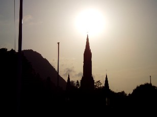 Soleil couchant sur la Cathdrale