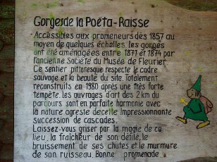 Gorges de la Pota-Raisse, dpart de Mtiers