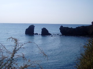 Les falaises avec les deux frres