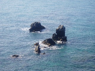 Bord de mer, rocher du lave